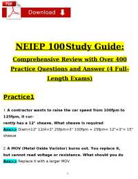 Elevator Mechanic Comprehensive Practice Questions and Answers
