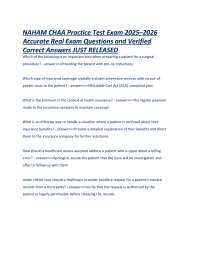 NAHAM CHAA Practice Test: Exam Questions and Answers 2025-2026
