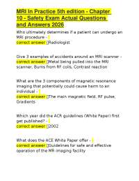 MRI Safety Exam Q&A: A Comprehensive Study Guide