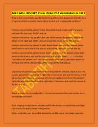 ACLS Exam Questions and Answers for Clinicians