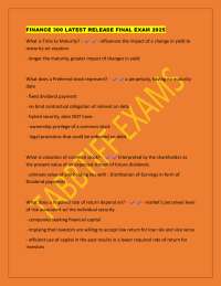 Finance Exam Review: Key Concepts and Definitions