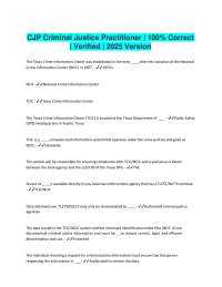 Criminal Justice Information Systems: TCIC/NCIC Policies and Procedures