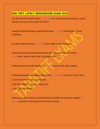 CDA Exam Prep 2025: Practice Questions and Answers