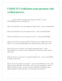 Venipuncture Certification Exam Questions and Answers