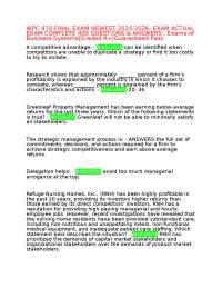WPC 470 FINAL EXAM NEWEST 2025-2026. EXAM ACTUAL EXAM COMPLETE 400 QUESTIONS & ANSWERS., E