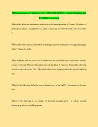 AP Macroeconomics Exam Questions and Answers