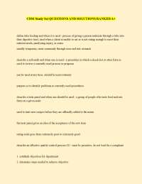 CDM Study Guide: Questions and Solutions for Nutrition and Food Service