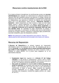 Recursos Administrativos contra Resoluciones de la DGI en Nicaragua