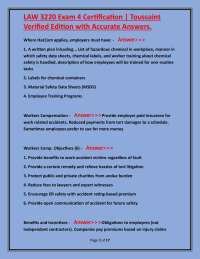 LAW 3220 Exam 4: Labor Law and Employment Regulations