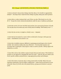 HCA Exam 1: Questions and Solutions for Healthcare Assistants