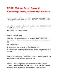 Aviation General Knowledge Test Questions with Answers