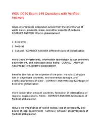 International Business Exam Questions and Answers