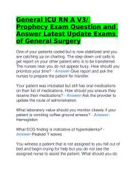General ICU RN Exam Q&A: Latest Updates for Nursing Students