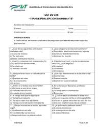 Prueba de tipo de aprendizaje VAK