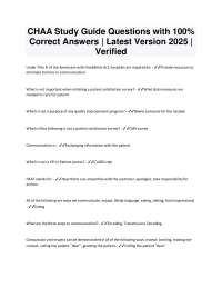 CHAA Study Guide: Key Questions and Answers for Healthcare Access Professionals