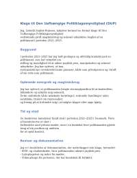 Klage til Den uafhængige politimyndighed