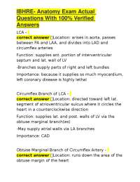 IBHRE Anatomy Exam: Actual Questions and Verified Answers