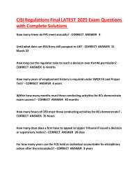 CISI Regulations Exam Questions and Answers 2025