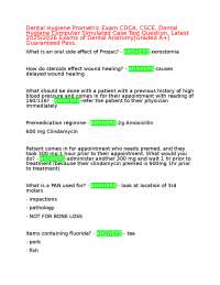 Dental Hygiene Exam Questions and Answers 2025/2026