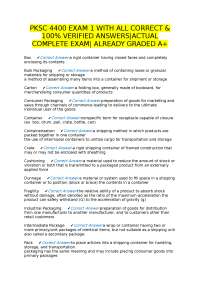 PKSC 4400 EXAM 1 WITH ALL CORRECT & 100% VERIFIED ANSWERS|ACTUAL COMPLETE EXAM| ALREADY GR