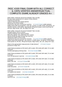 PKSC 4300 Final Exam: Flexible Packaging - Questions and Verified Answers