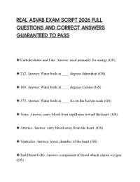 REAL ASVAB EXAM SCRIPT 2026 FULL QUESTIONS AND CORRECT ANSWERS GUARANTEED TO PASS