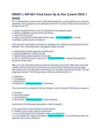 NR601 Final Exam Questions and Answers (2025/2026)