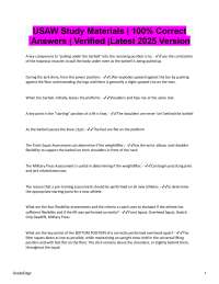 USAW Weightlifting Study Guide 2025/2026 | 100% Correct Answers | Verified