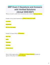 NRF Exam Preparation: Questions and Answers for Success