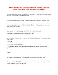 Income Taxation Exam Questions and Answers