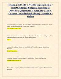Endocrine and Renal System Exam Cram: Review Notes for NU 189