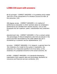 Insurance and Financial Services Terminology: Exam Preparation