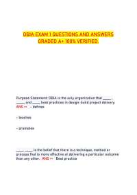 DBIA Exam 1 – Design-Build Institute of America (DBIA) Certification Practice Questions an