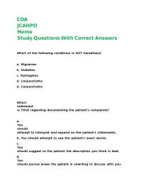 Ophthalmology Exam Questions and Answers