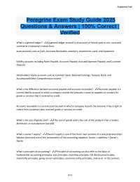 Accounting Exam Study Guide with Questions and Answers