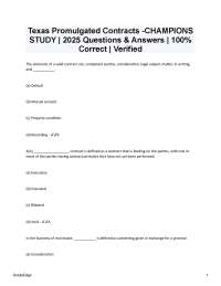 Texas Real Estate Contracts: Questions and Answers for Exam Preparation