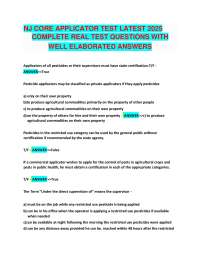 NJ Core Applicator Test 2025: Complete Real Test Questions with Answers