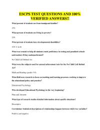 Educational Psychology Test Questions and Answers