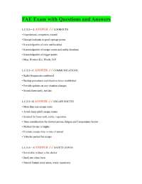FAE Exam with Questions and Answers