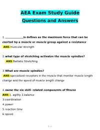 AEA Exam Study Guide: Questions and Answers
