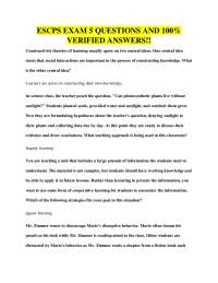 Educational Psychology Exam Questions and Answers