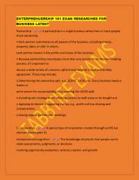 Entrepreneurship 101: Business Structures and Key Concepts
