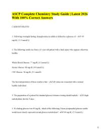 ASCP Chemistry Exam Study Guide 2026: Questions and Answers
