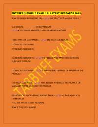 Entrepreneurship Exam 101: Key Concepts and Latest Research