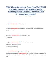 BSMH Advanced Arrhythmia Course Exam | Bon Secours Mercy Health Nursing Education