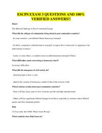 Political Science Exam 3: Key Concepts and Verified Answers