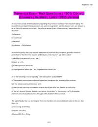 Primerica Exam Practice Questions with Verified Answers (2025)