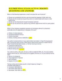 Audiology Exam Prep: Questions and Answers for 2026/2027