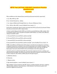 NPTE Exam Practice Questions and Answers 2026/2027