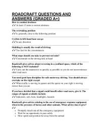 Roadcraft Questions and Answers: A Comprehensive Study Guide